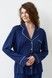 Сорочка з довгим рукавом жіноча Effetto 02116/1IM, navy blue (т.синій), 3XL