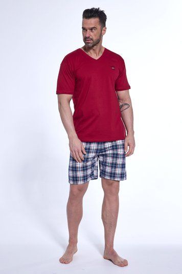 Піжама чоловіча Cornette 180 Norway 326-180 A25, dark red/navy blue (т.червоний/синій), L