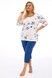 Пижама женская Cornette 390 Selena 147-390 B24 3-5XL, бежево-синий, 3XL