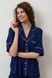 Жіноча сорочка на гудзиках Effetto 02115/1IM, navy blue (т.синій), 3XL