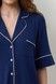 Жіноча сорочка на гудзиках Effetto 02115/1IM, navy blue (т.синій), 3XL