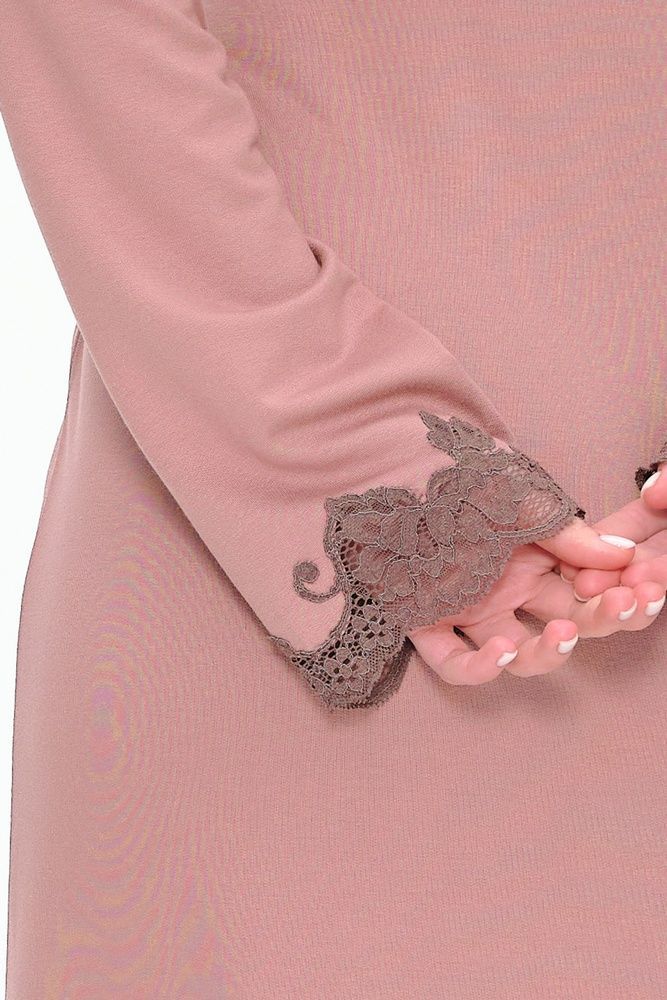 Халат женский Effetto 03319P, пудра, 3XL