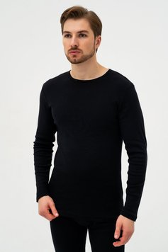 Футболка мужская Cornette 214 Ribbed, чорний, 3XL