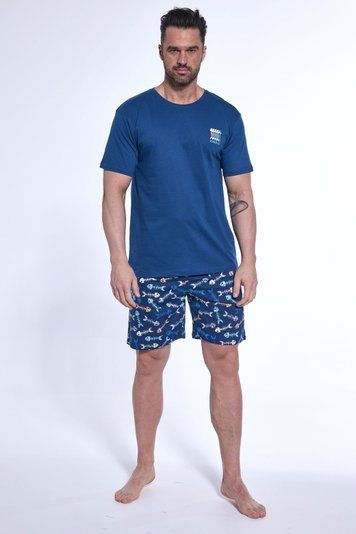 Піжама чоловіча Cornette 170 Fishing2 326-170 A25, Midnight blue (синій), L