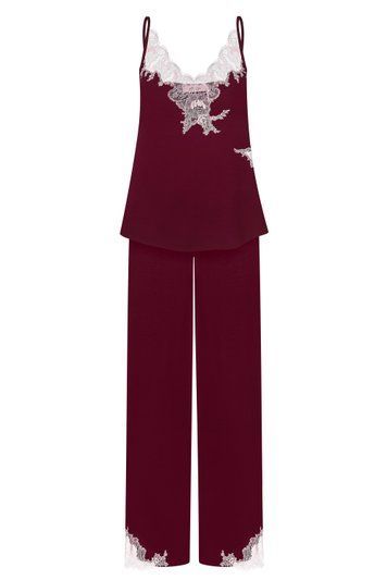 Піжама жіноча Effetto 03163/1IM, cherry lacquer (бордо), XS