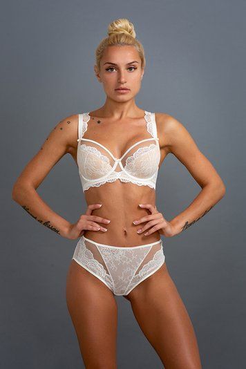 Трусы мини-бикини женские Gracija-Rim Francesca 28421, молочный/кофе с молоком, S