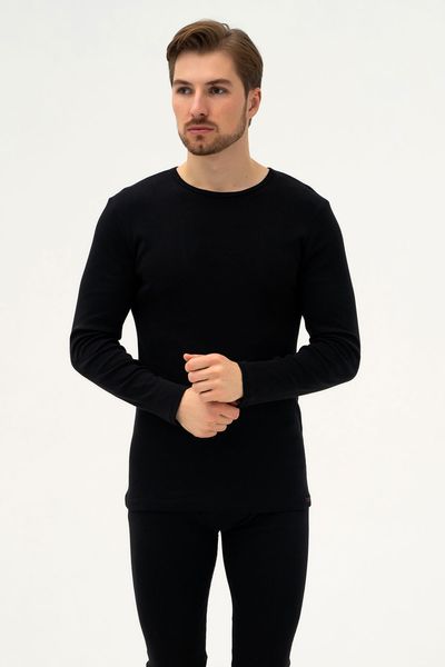 Футболка чоловіча Cornette 214 Ribbed, black (чорний), 3XL