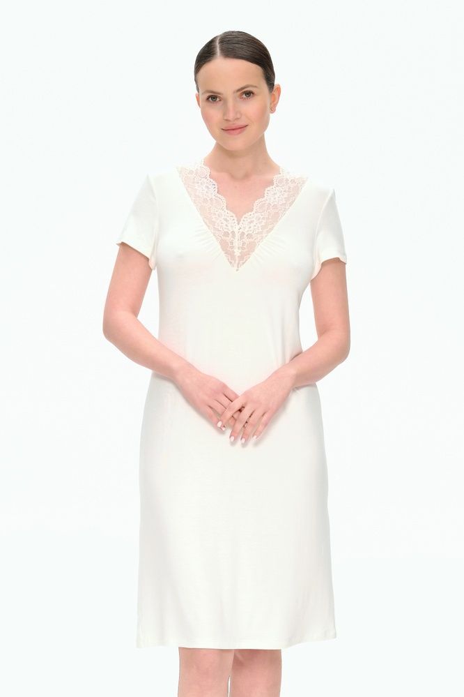 Нічна сорочка жіноча Effetto 02107P, ivory (айворі), 3XL