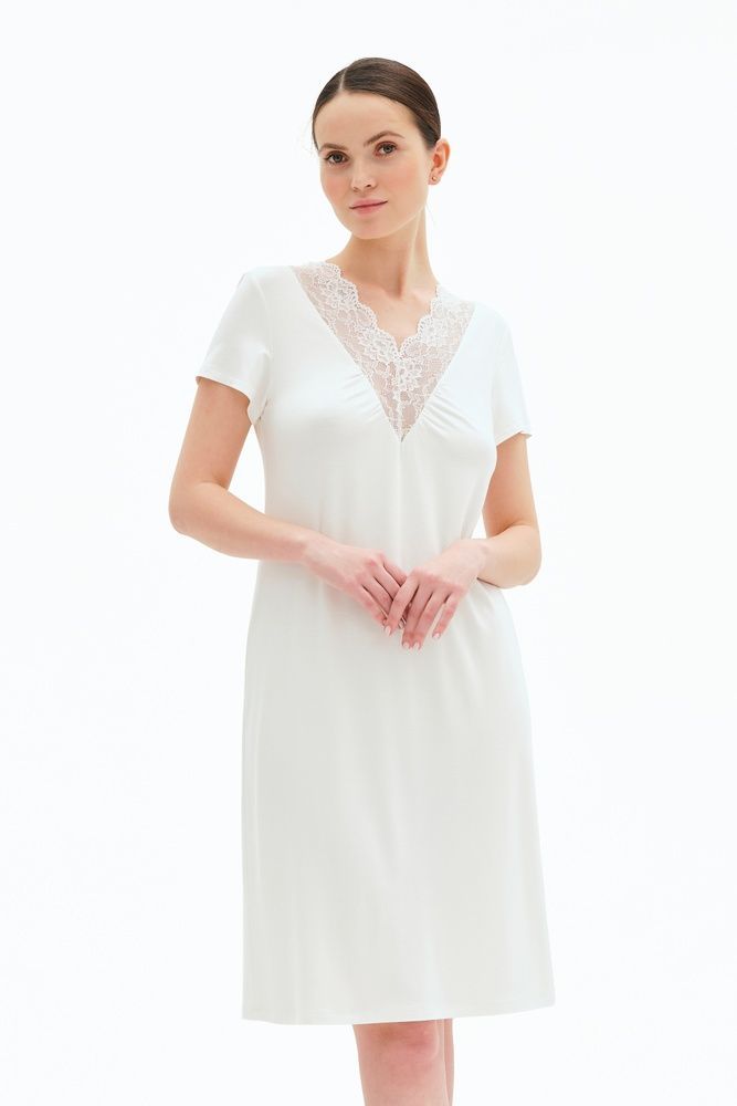Нічна сорочка жіноча Effetto 02107P, ivory (айворі), 3XL