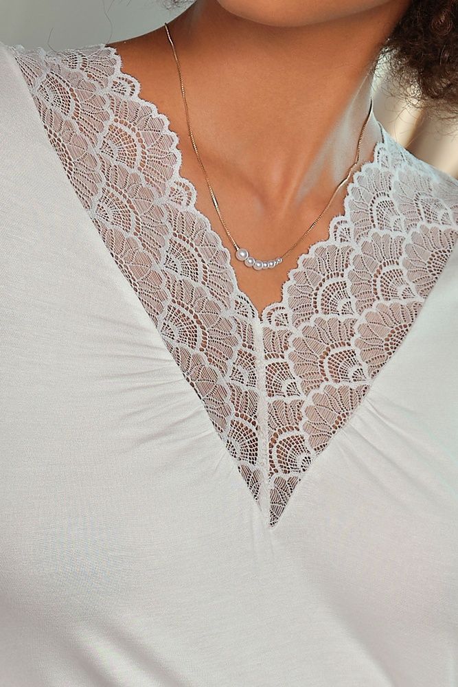 Нічна сорочка жіноча Effetto 02107P, ivory (айворі), 3XL