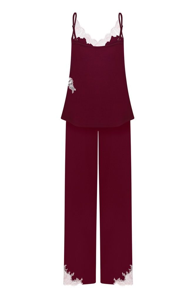 Піжама жіноча Effetto 03163/1IM, cherry lacquer (бордо), XS