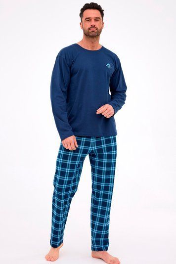 Піжама чоловіча Cornette 314 NORTH 124-314 B25, navy blue/melange (синьо-меланжевий), S