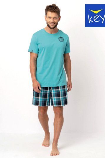Піжама чоловіча Key MNS 630 A25, turguoise/jeans (бірюзово-синій), XXL