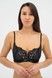 Бюстгальтер з м'якою чашкою Effetto KRISTINA 020 374 08, Black/piony (чорний/піон), 75, D