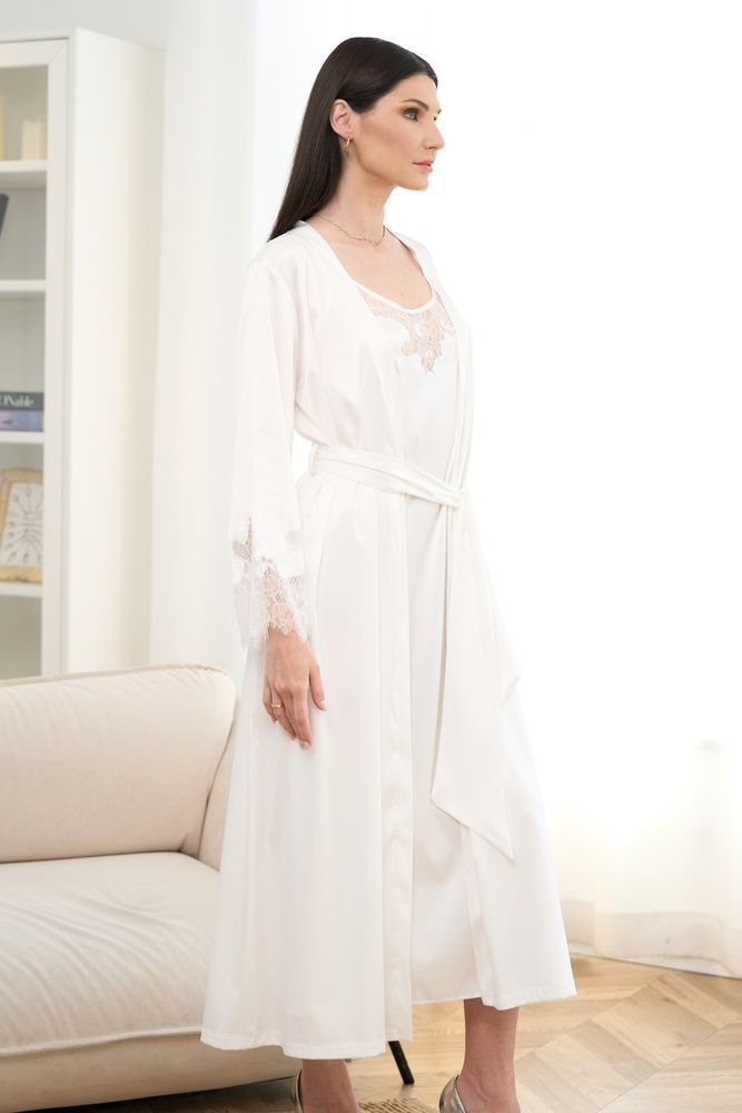 Халат жіночий Effetto S03402, white (білий), XS