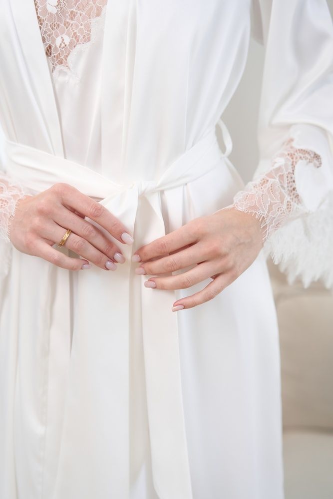 Халат жіночий Effetto S03402, white (білий), XS