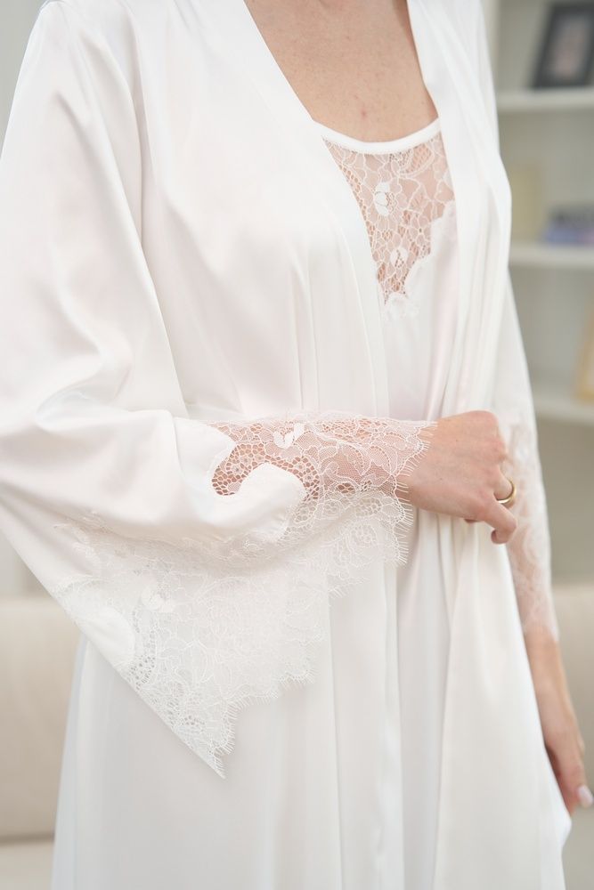 Халат жіночий Effetto S03402, white (білий), XS
