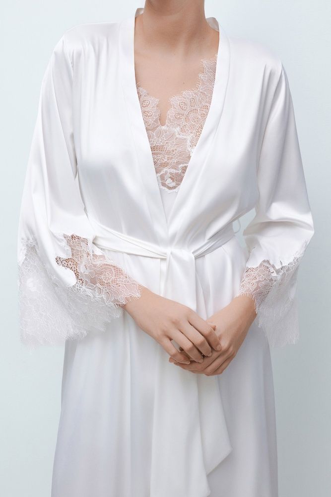 Халат жіночий Effetto S03402, white (білий), XS