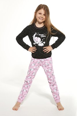 Пижама для девочек Cornette 155 Sheep 956-22, черно-розовый, 98-104