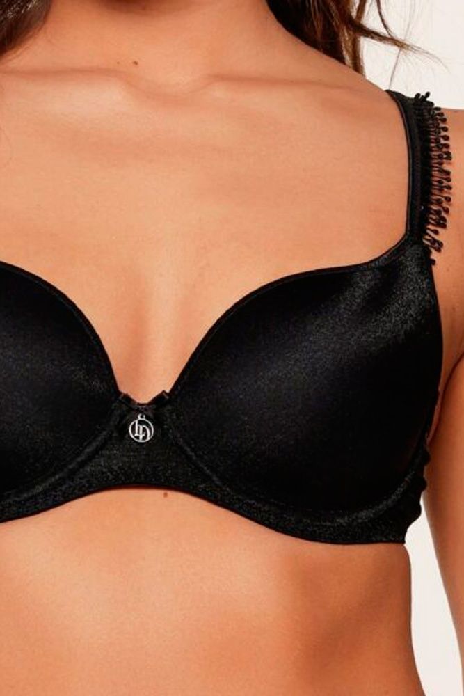 Бюстгальтер з формованою чашкою LingaDore 1400-1X, Black sparkle (чорний), 70, B