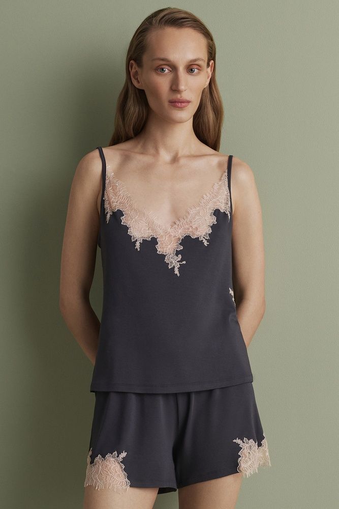 Піжама жіноча Effetto 03163IM, smoke grey (графітовий), 3XL