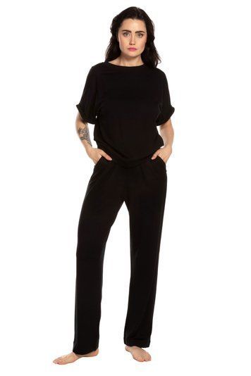 Костюм женский Effetto 03211XL Fleece, чорний*, XXL