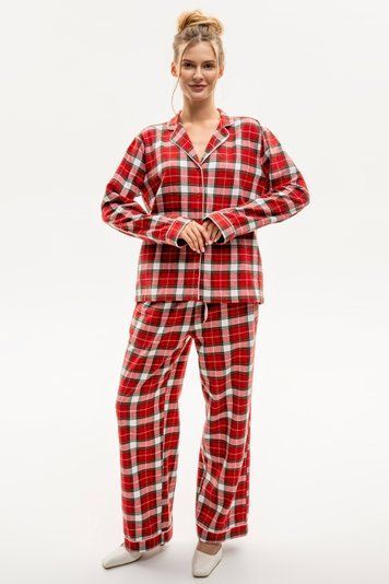 Піжама жіноча EFFE PJLS-002, red (червоний), S
