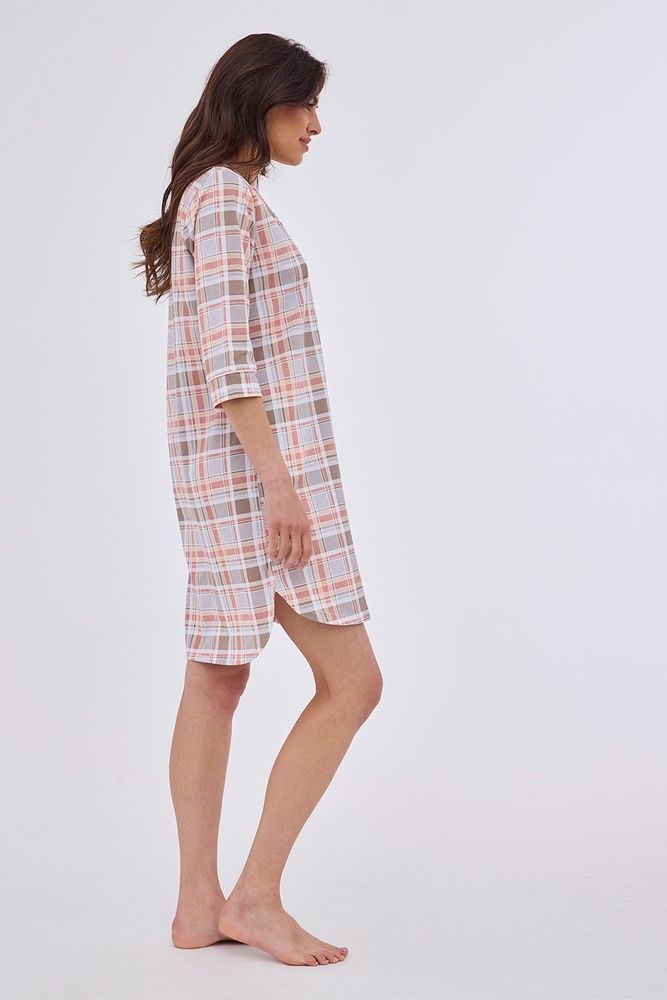Нічна сорочка жіноча Cornette 388 Sharon 2 484-388 B24, pink/beig (рожево-бежевий), L