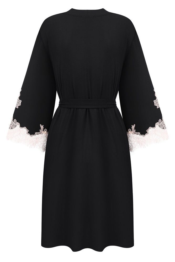 Халат женский Effetto 03161PO/2, чорний*, 3XL