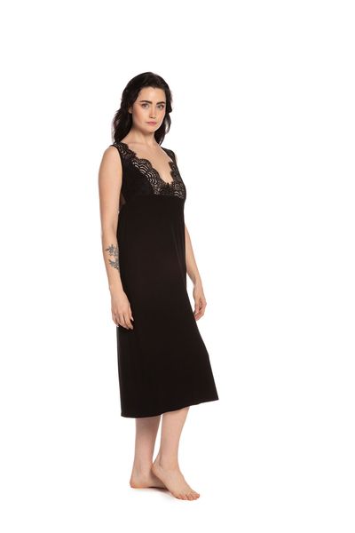 Ночная рубашка женская Effetto 10501C, чорний*, S