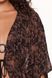 Халат жіночий LingaDore 7208P-1, Black copper print (коричневий), S/M