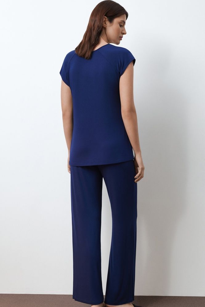 Піжама жіноча Effetto 02101IM, navy blue (т.синій), 3XL