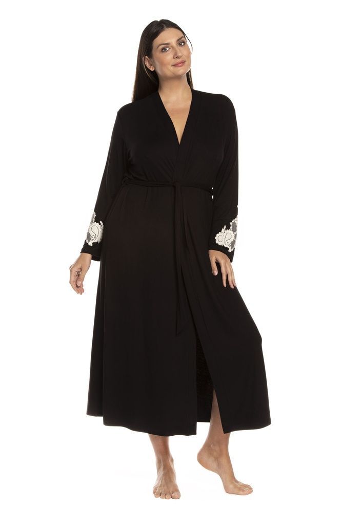 Халат жіночий Effetto 03128, Black (чорний), S