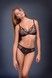Трусы-стринги женские Gracija-Rim Black Diamond 92820, чорний/кава з молоком, XS