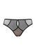 Трусы-стринги женские Gracija-Rim Black Diamond 92820, чорний/кава з молоком, XS