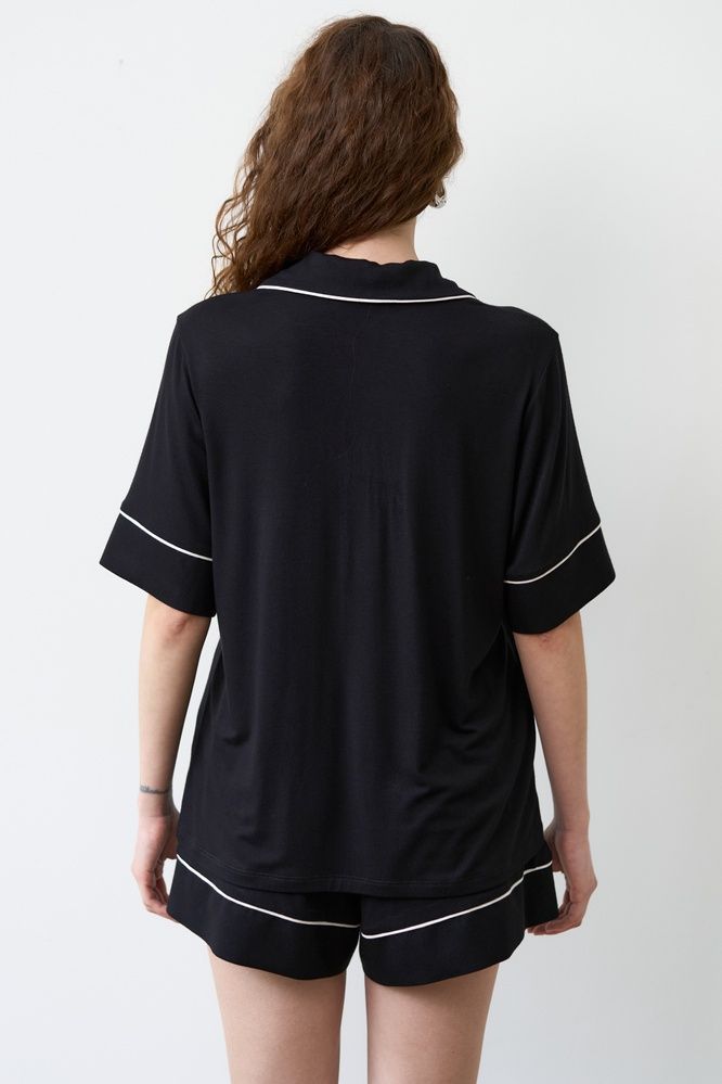Пижама женская Effetto 02115P, чорний*, 3XL