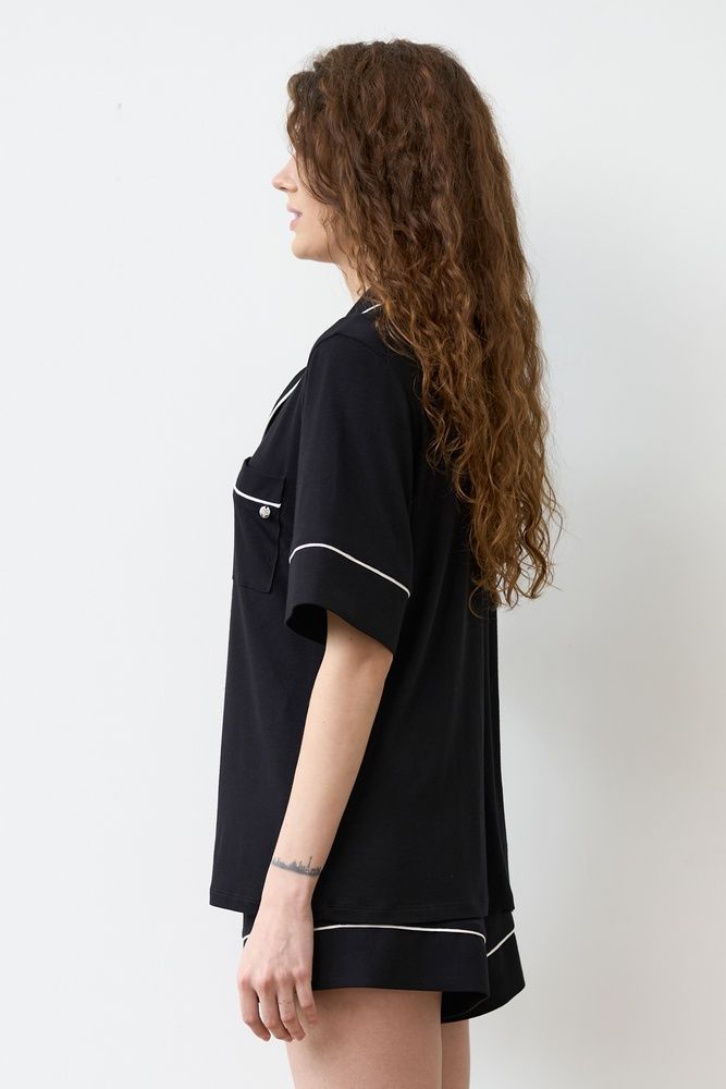 Пижама женская Effetto 02115P, чорний*, 3XL