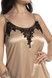 Нічна сорочка жіноча Effetto S03187, beige (бежевий), 3XL