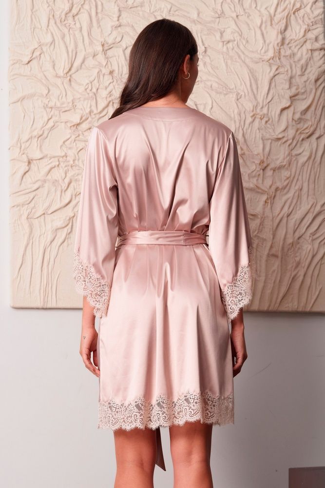 Халат жіночий Effetto S03414, rose gold(рожевий беж), XS