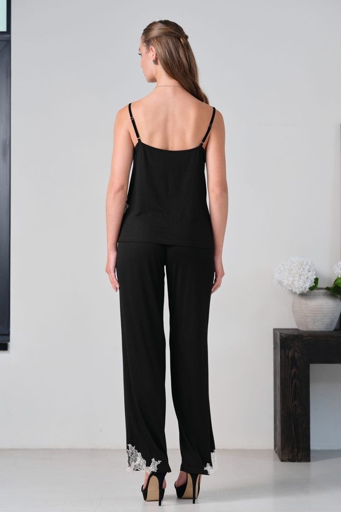 Піжама жіноча Effetto 03163/1, Black (чорний), XS