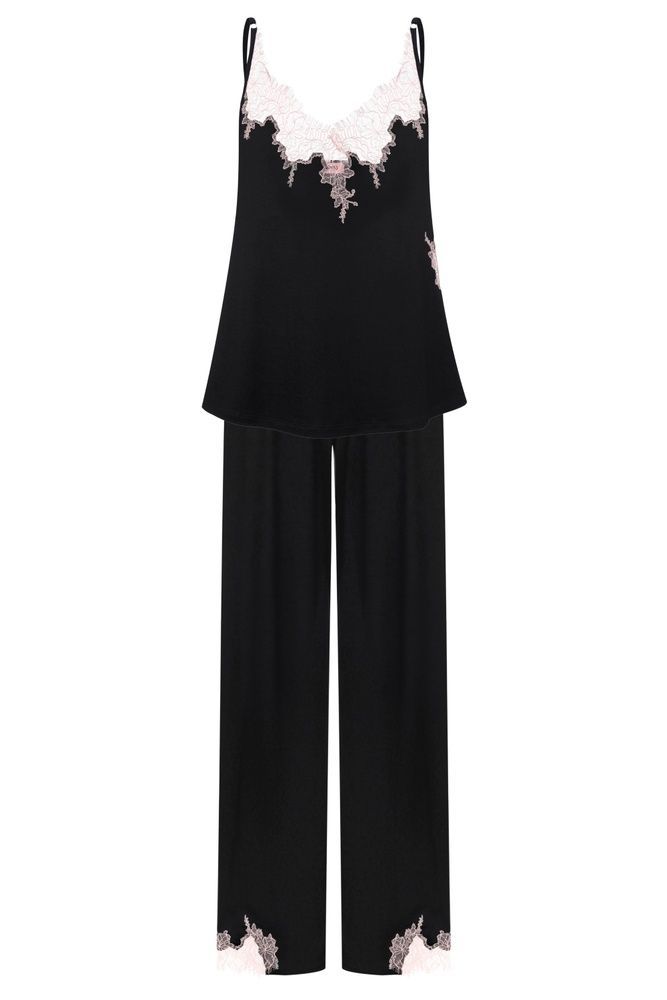 Піжама жіноча Effetto 03163/1, Black (чорний), XS