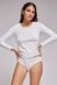 Футболка з довгим рукавом жіноча Gisela 129P1, white (білий), L