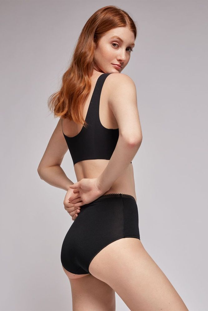 Трусы-миди женские Gisela 209P1, чорний*, XXL