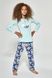 Пижама для девочек Cornette 140 Umbrella 030-21, бирюзовый, 98-104