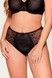 Трусы-миди женские LingaDore 1400B-1 col, Black nude jacquard, S