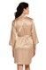 Халат женский Effetto S03200, бежевий, 3XL
