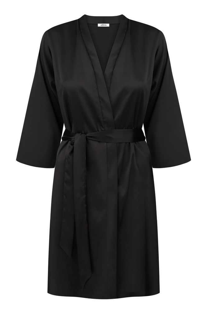 Халат жіночий Effetto S03200IM, Black (чорний), 3XL