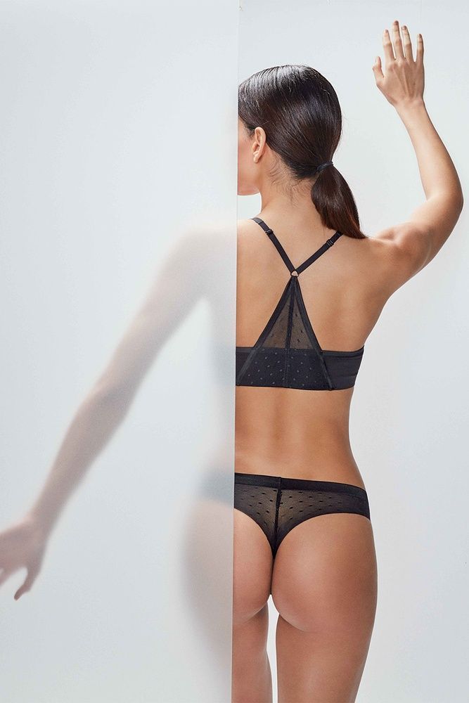 Трусы-бразилиана женские Gisela 454, чорний*, XL