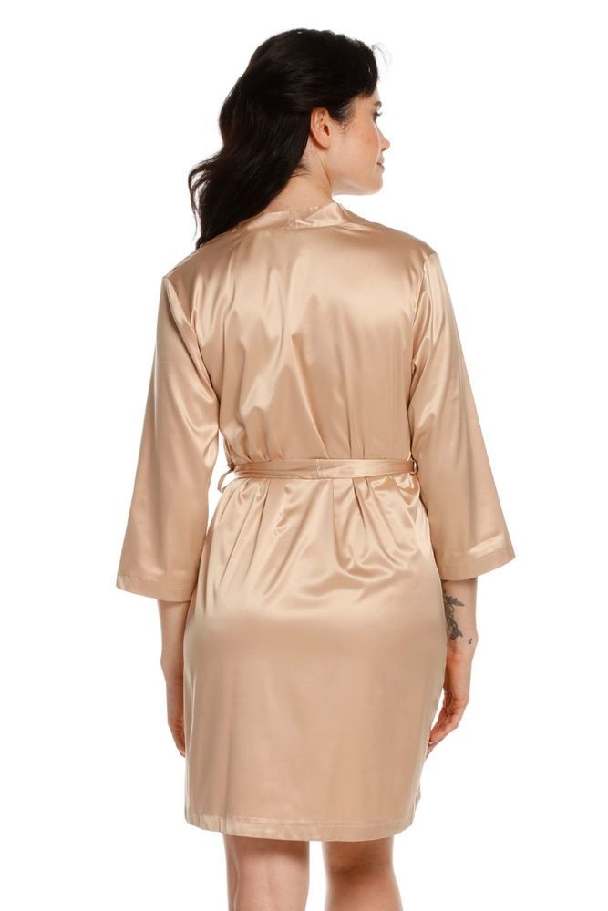 Халат женский Effetto S03200, бежевий, 3XL