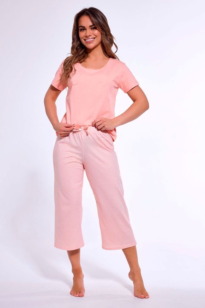 Піжама жіноча Cornette 322 Cleo 466-322 A25, pink/orange/white (рожевий/помаранчевий/білий), L